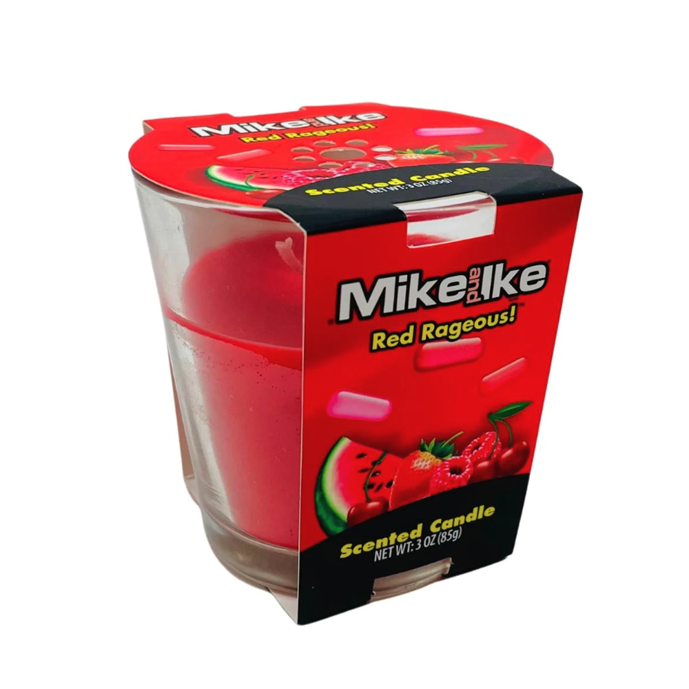 MIKE AND IKE 3OZ CANDLE - RED RAGEOUS