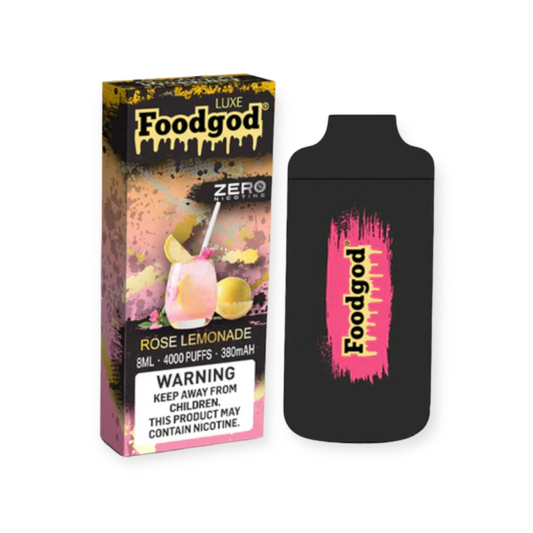 FOODGOD 0% NIC 4000PUFF DISPOSABLE - ROSE LEMONADE