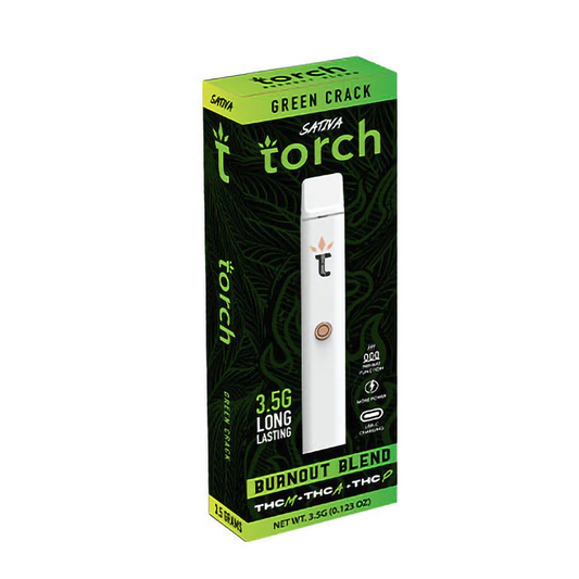 TORCH BURN OUT BLEND 3.5G DISPOSABLE SATIVA - GREEN CRACK