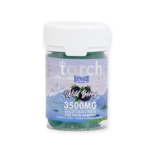 TORCH THCP+D9+THCX 3500MG LIVE RESIN GUMMIES - WILD BERRY
