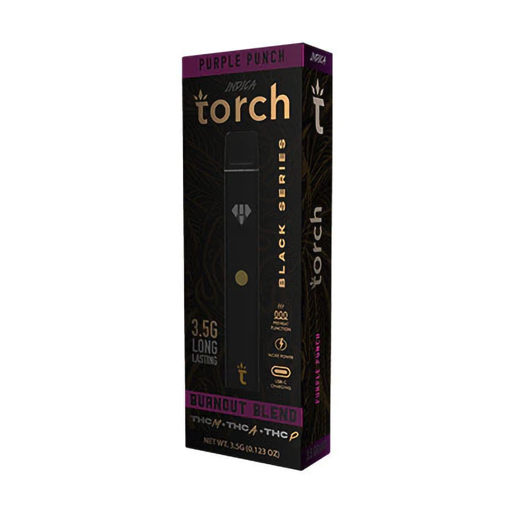 TORCH BURN OUT BLACK BLEND 3.5G DISPOSABLE INDICA - PURPLE PUNCH