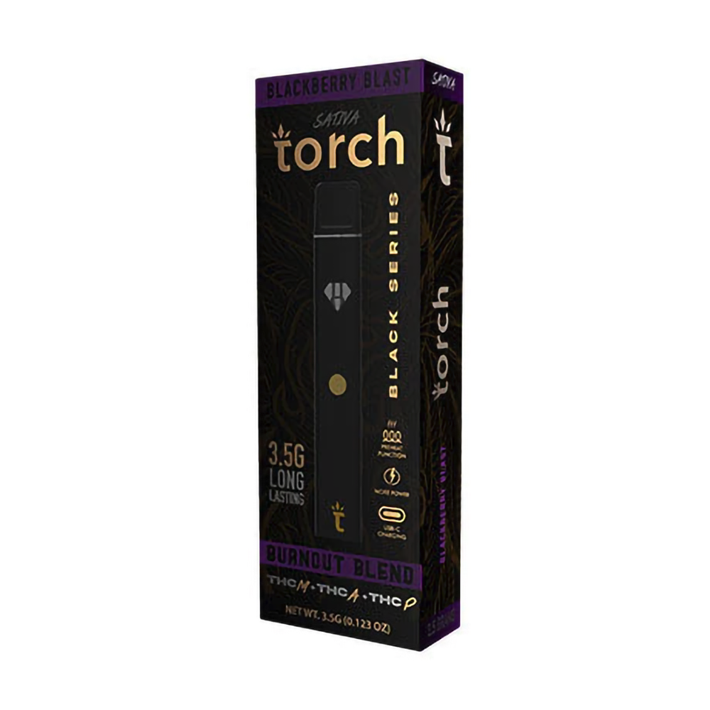 TORCH BURN OUT BLACK BLEND 3.5G DISPOSABLE SATIVA - BLACKBERRY BLAST