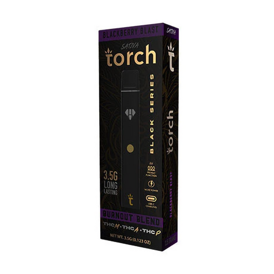 TORCH BURN OUT BLACK BLEND 3.5G DISPOSABLE SATIVA - BLACKBERRY BLAST