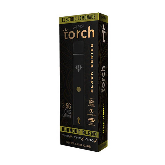 TORCH BURN OUT BLACK BLEND 3.5G DISPOSABLE SATIVA - ELECTRIC LEMONADE