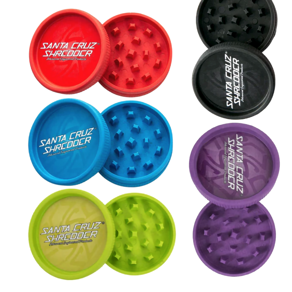 SANTA CRUZ SHREDDER 2PCS MEDIUM PLASTIC GRINDER - ASSRTED COLORS