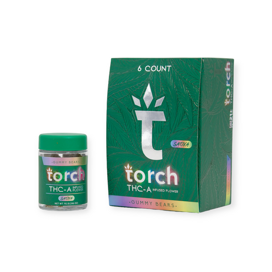 TORCH THC-A INFUSED 7G FLOWER SATIVA - GUMMY BEAR