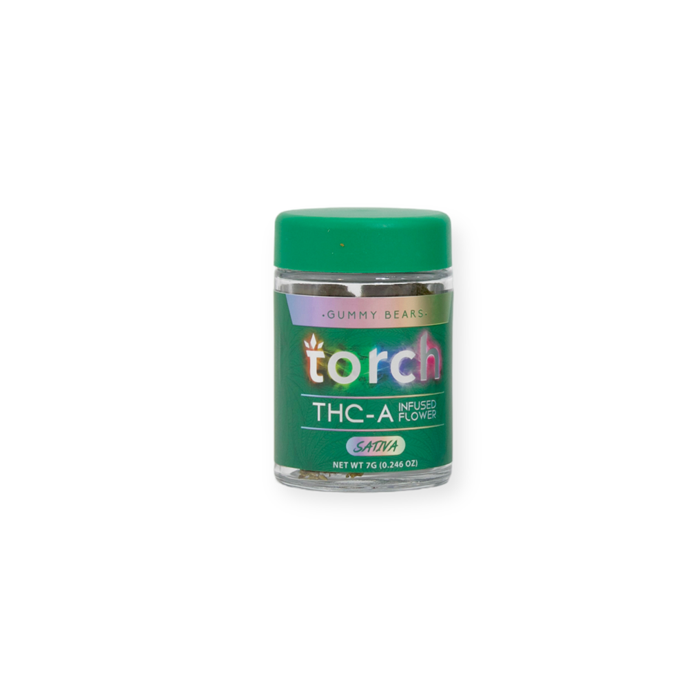 TORCH THC-A INFUSED 7G FLOWER SATIVA - GUMMY BEAR