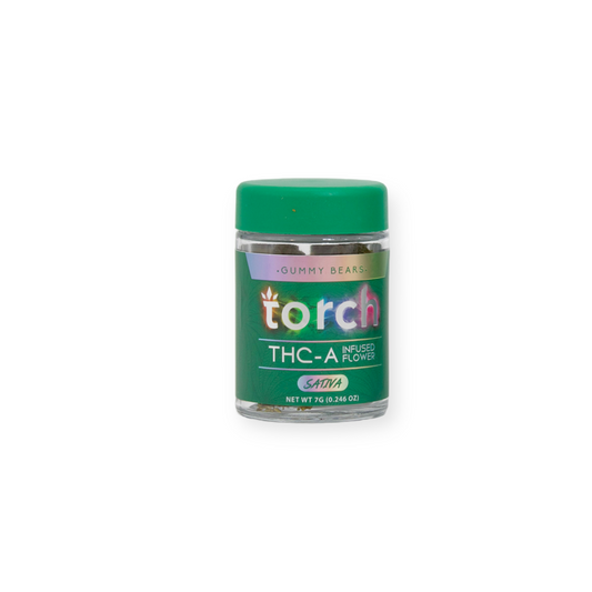 TORCH THC-A INFUSED 7G FLOWER SATIVA - GUMMY BEAR