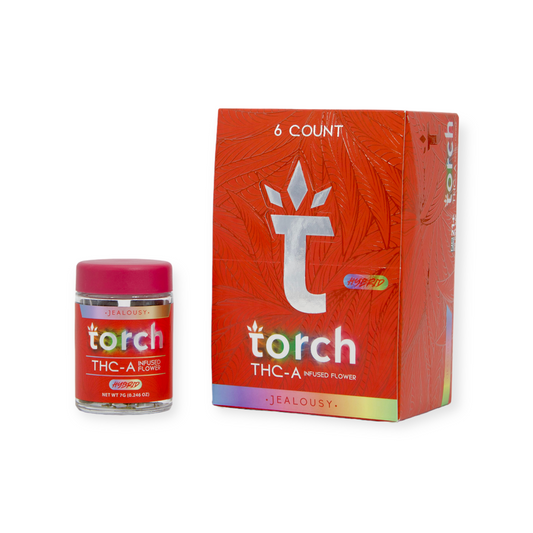 TORCH THC-A INFUSED 7G FLOWER HYBRID - JEALOUSY