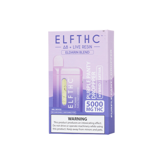ELF THC ELDARIN BLEND 5000MG DISPOSABLE HYBRID/INDICA - PURPLE PANTY DROPPPER
