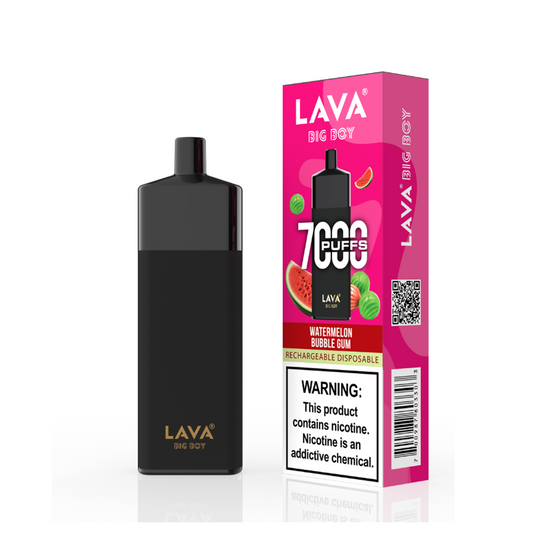 LAVA BIG BOY 5% NIC 7000PUFFS DISPOSABLE -  WATERMELON BUBBLEGUM