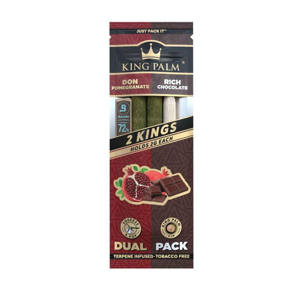 KING PALM 2PK CONES - POMEGRANATE &amp; CHOCOLATE