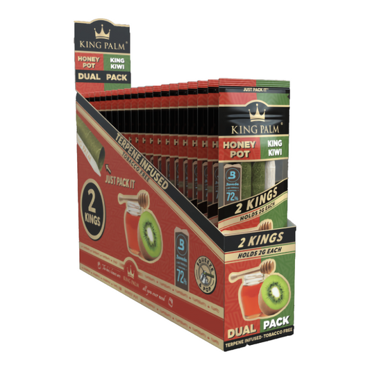 KING PALM 2PK CONES - HONEY &amp; KIWI