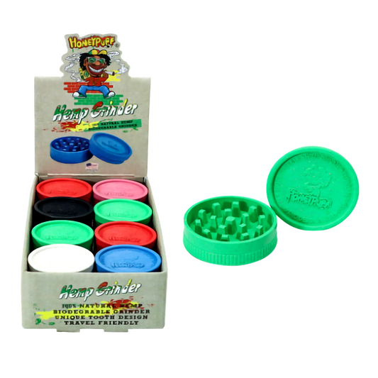 HONEY PUFF 63MM GRINDERS - ASSORTED COLORS