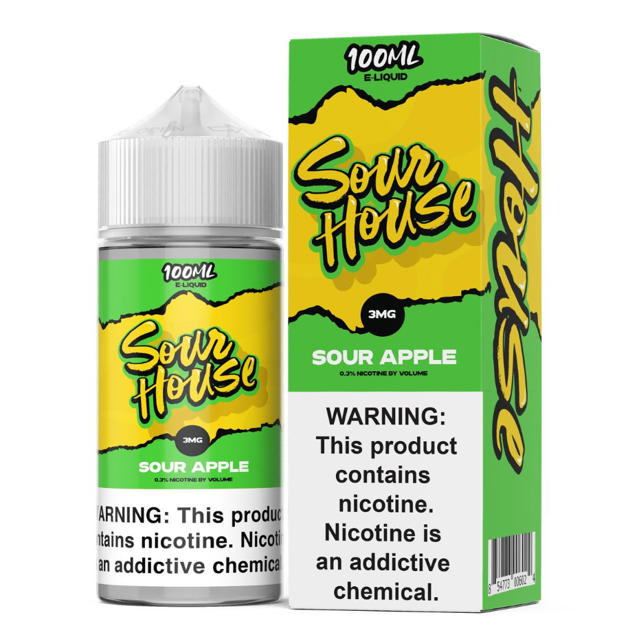 SOUR HOUSE 100ML JUICE 3MG - SOUR APPLE