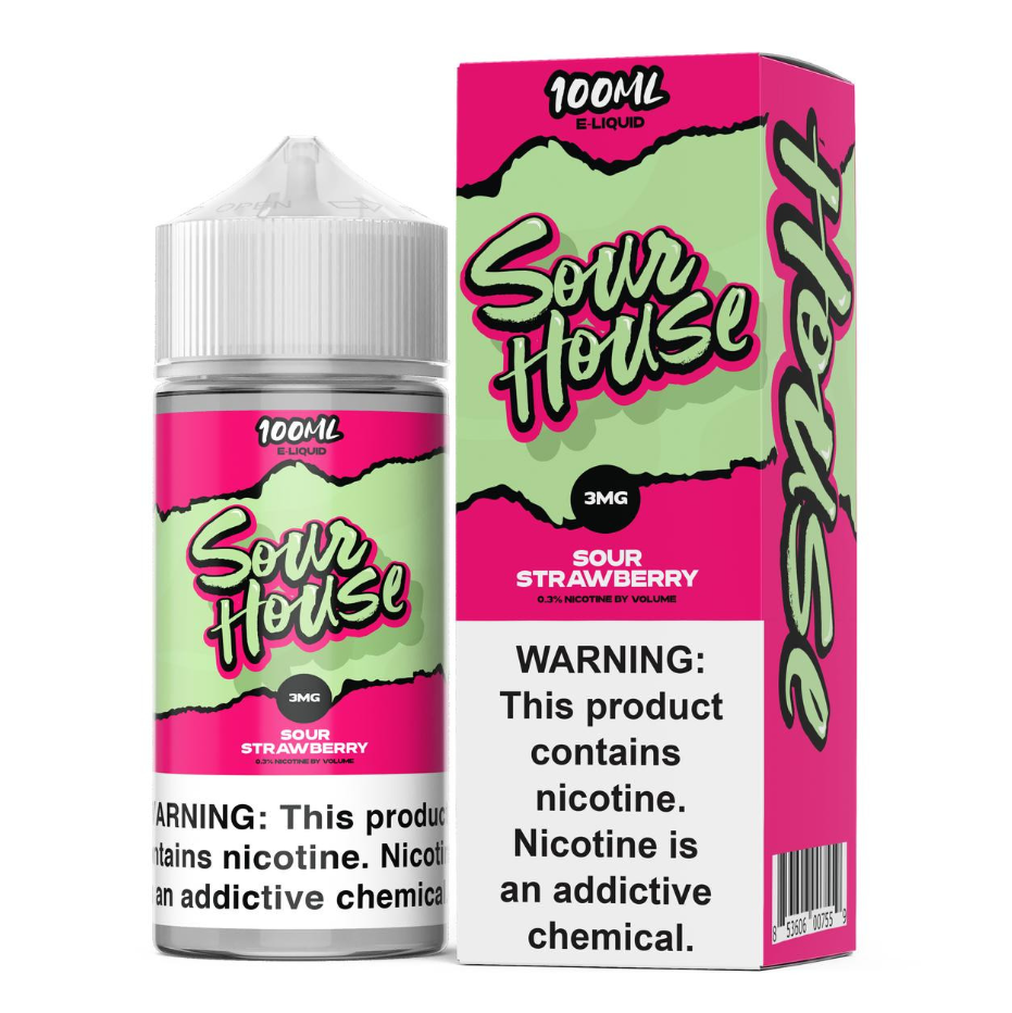 SOUR HOUSE 100ML JUICE 3MG - SOUR STRAWBERRY
