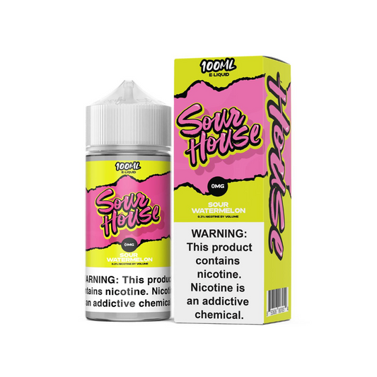 SOUR HOUSE 100ML JUICE 0MG - SOUR WATERMELON