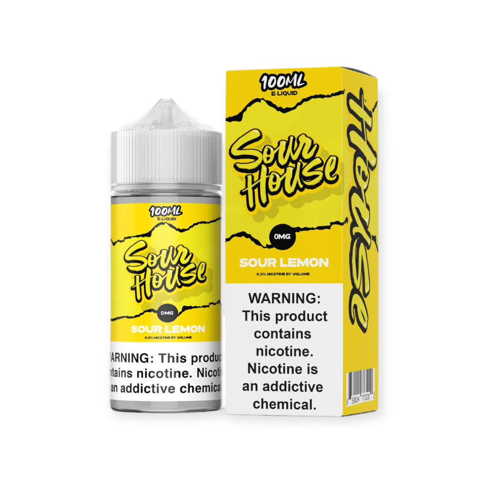 SOUR HOUSE 100ML JUICE 0MG - SOUR LEMON
