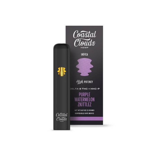 COASTAL CLOUDS D8THC +HHC-P 2G DISPOSABLE   INDICA - PURPLE WATERMELON ZKITTLEZ