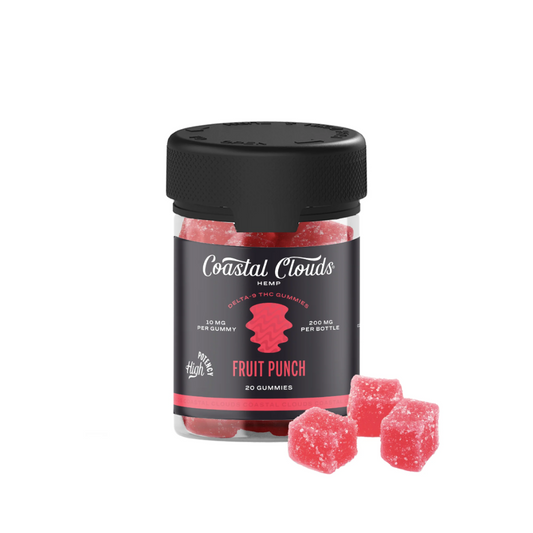 COASTAL CLOUDS D9 THC 200MG GUMMIES  - FRUIT PUNCH
