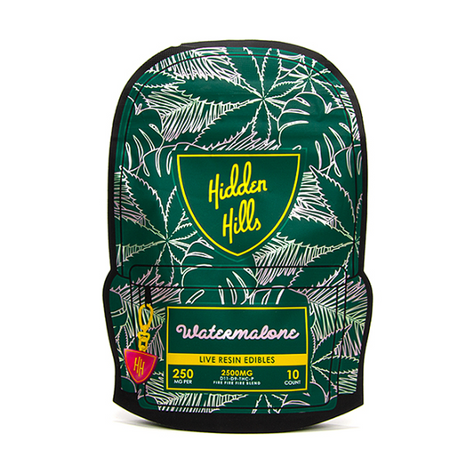 HIDDEN HILLS BLEND D11/D9/THCP LIVE RESIN 2500MG GUMMIES - WATERMELON SHIELDS