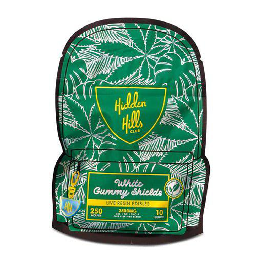 HIDDEN HILLS BLEND D11/D9/THCP LIVE RESIN 2500MG GUMMIES - WHITE GUMMY