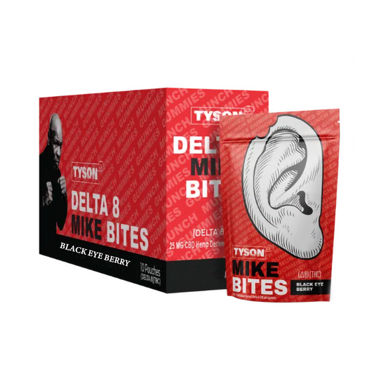TYSON D8 THC MIKE BITES GUMMIES - BLACK EYE BERRY