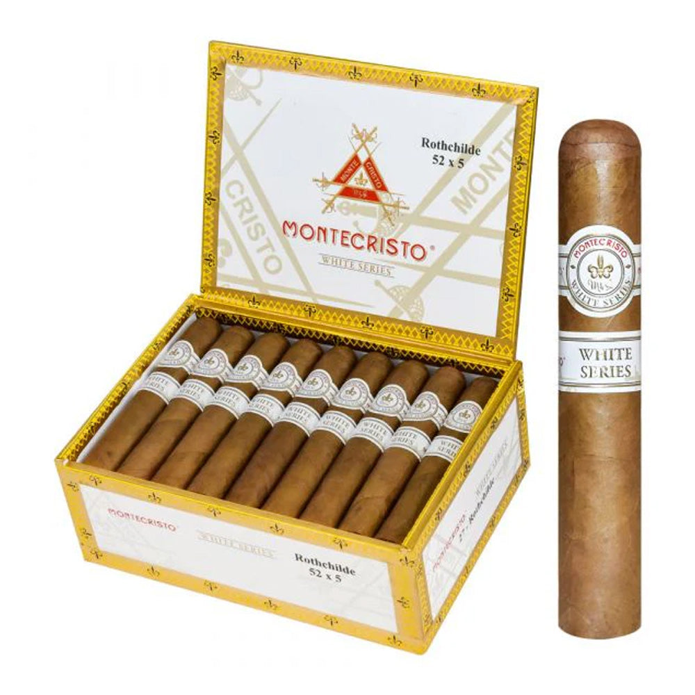 MONTECRISTO WHITE SERIES ROTHCHILDE 52X5 CIGAR