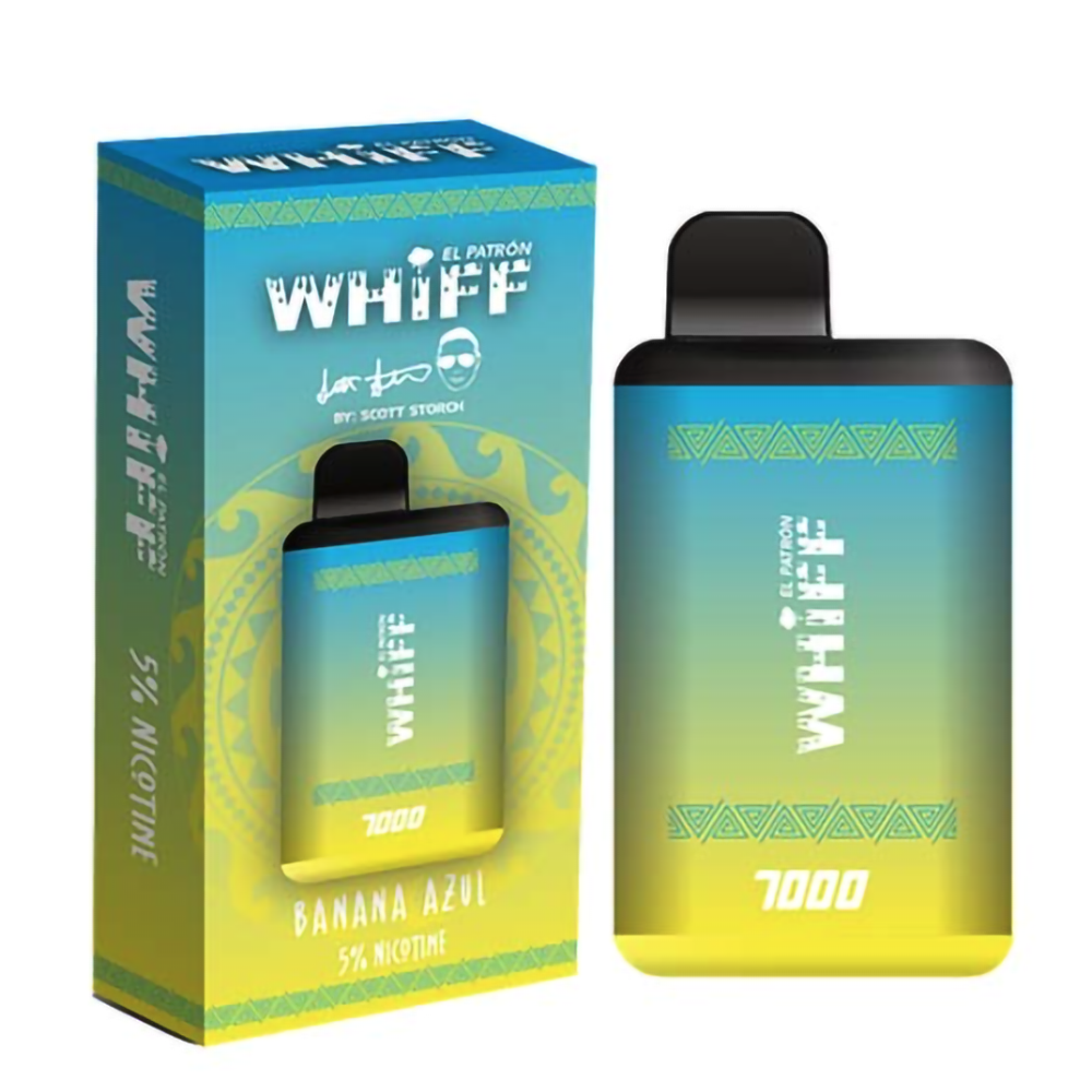 WHIFF 7000PUFFS 5% NIC DISPOSABLE - BANANA AZUL