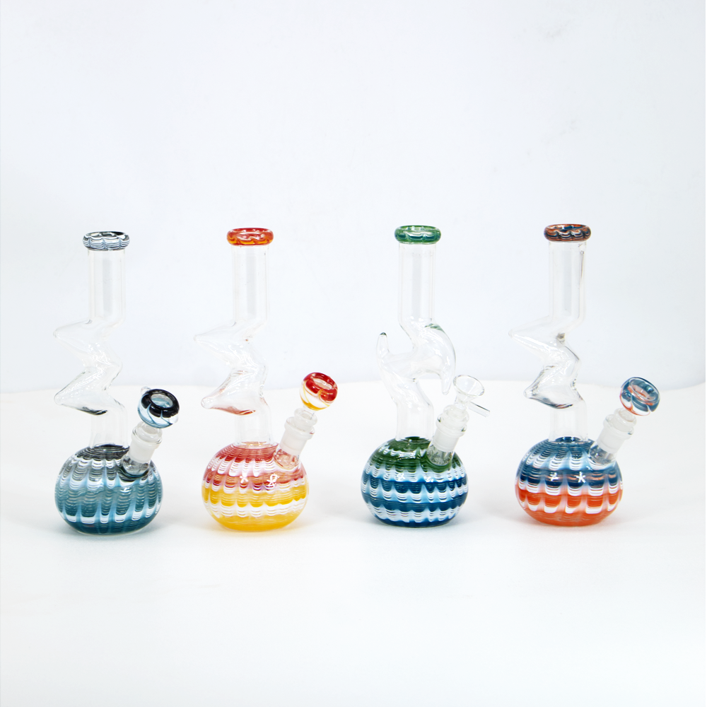 WATER PIPE 9" ZIG ZAG NECK