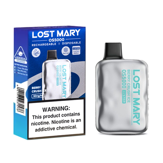 LOST MARY OS5000 5% SALT NIC DISPOSABLE- BERRY CRUSH ICE