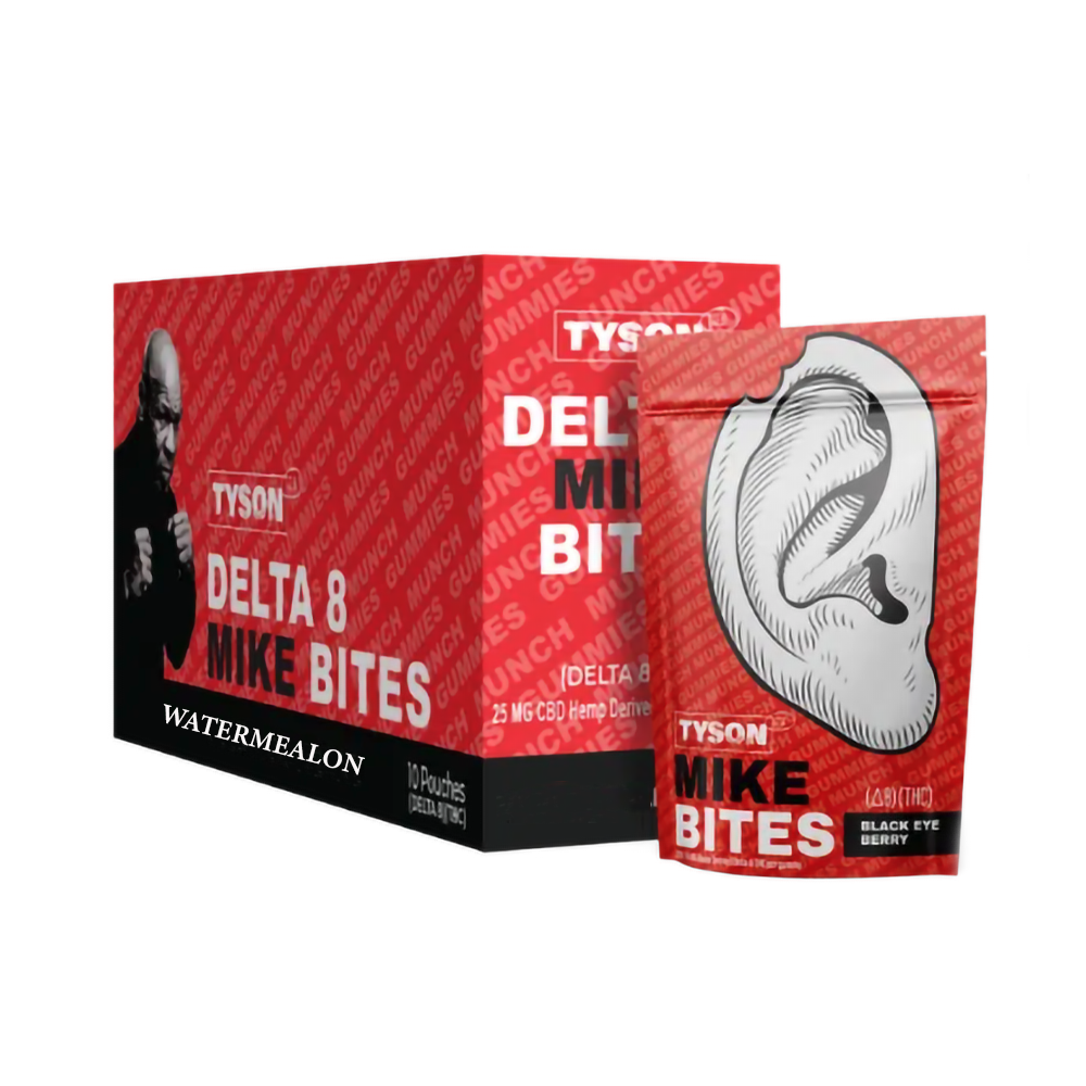 TYSON D8 THC MIKE BITES GUMMIES - WATERMELON