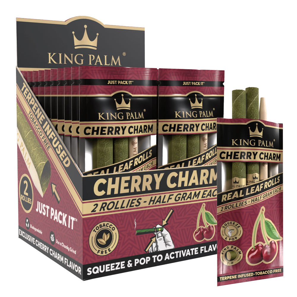 KING PALM ROLLIES .5G 2PK - CHERRY CHARM