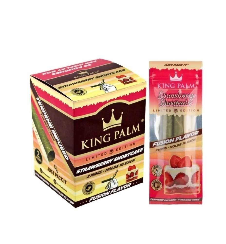 KING PALM MINI ROLLS -STRAWBERRY SHORTCAKE
