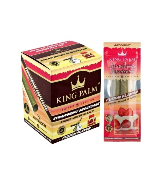 KING PALM MINI ROLLS -STRAWBERRY SHORTCAKE