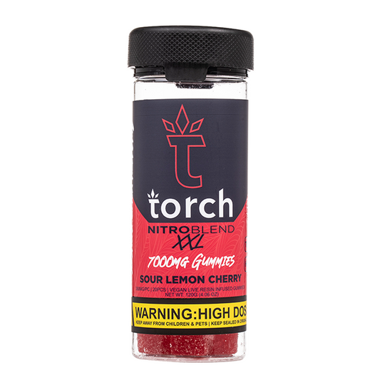 TORCH NITRO BLEND XXL 7000MG GUMMIES - SOUR LEMON CHERRY