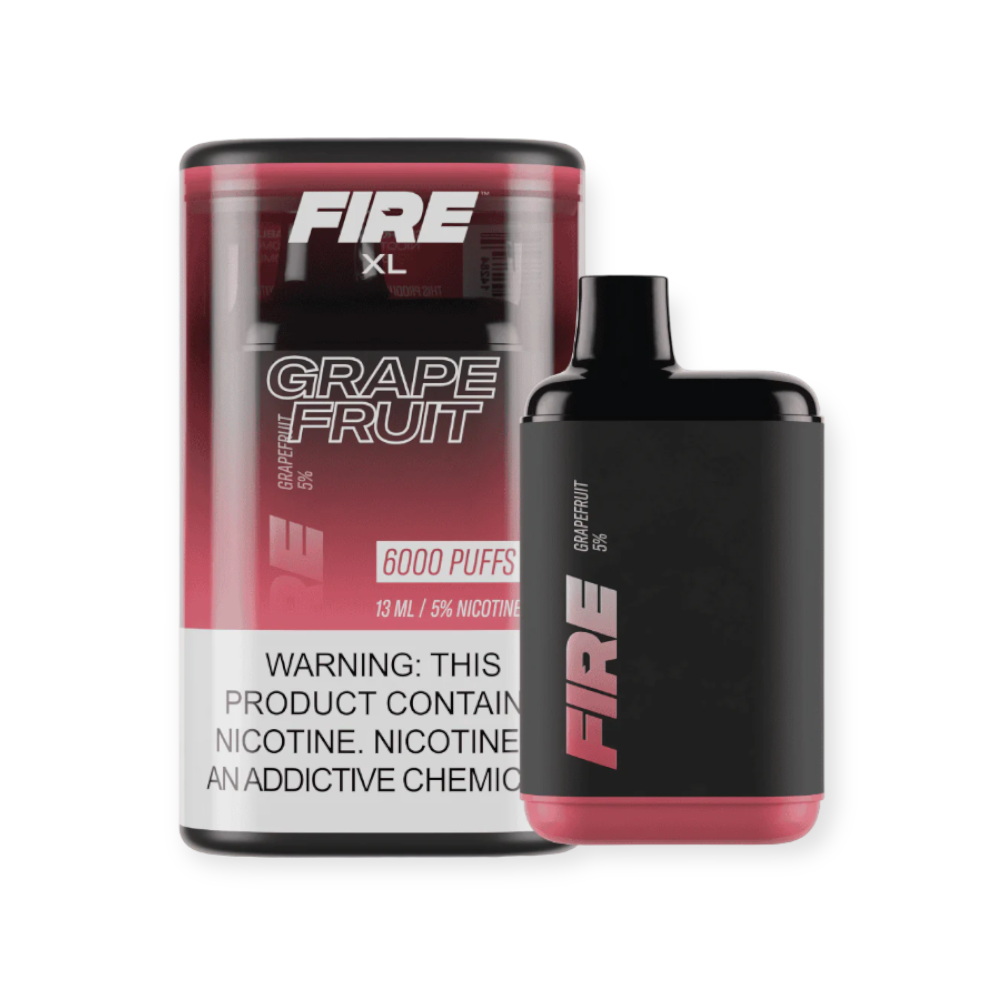 FIRE XL 5% NIC 6000 PUFFS DISPOSABLE - GRAPE FRUIT