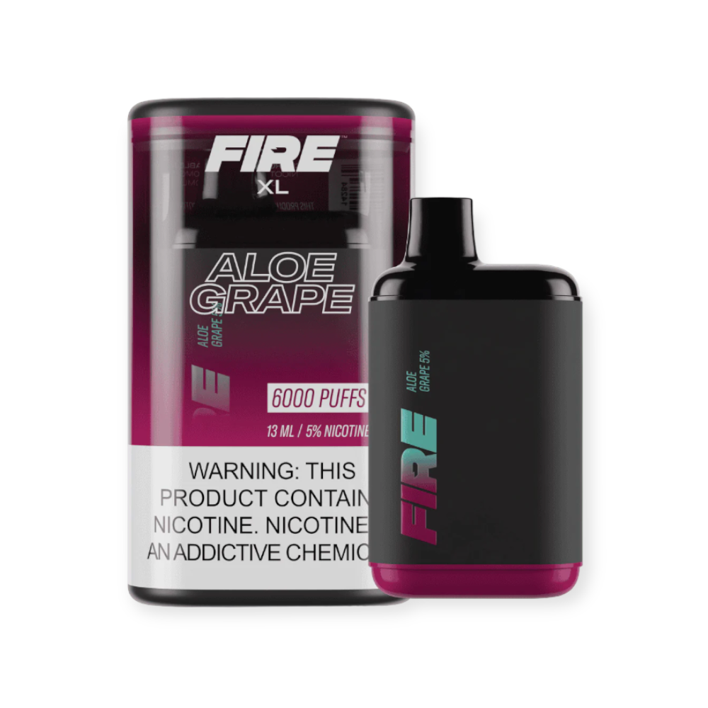 FIRE XL 5% NIC 6000 PUFFS DISPOSABLE - ALOE GRAPE