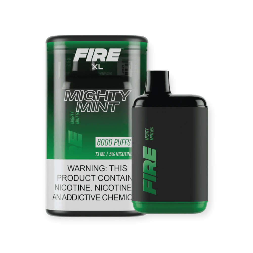 FIRE XL 5% NIC 6000 PUFFS DISPOSABLE - MIGHTY MINT