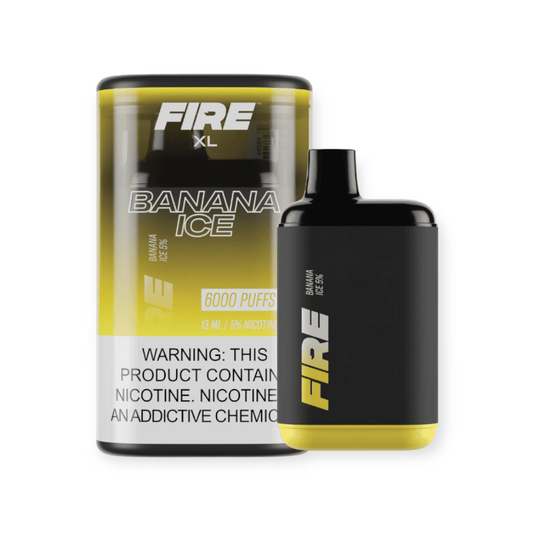 FIRE XL 5% NIC 6000 PUFFS DISPOSABLE - BANANA ICE