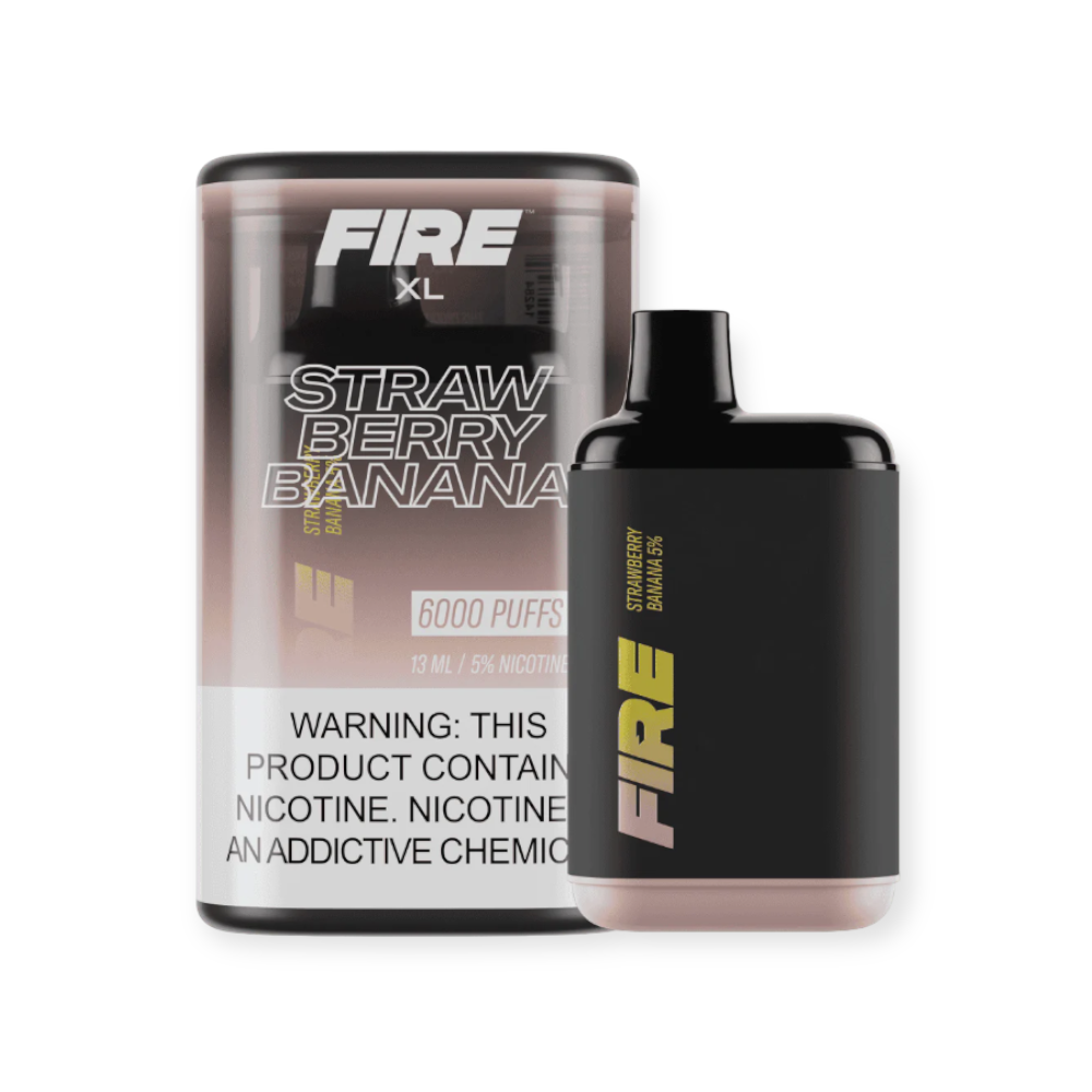 FIRE XL 5% NIC 6000 PUFFS DISPOSABLE - STRAW BANANA
