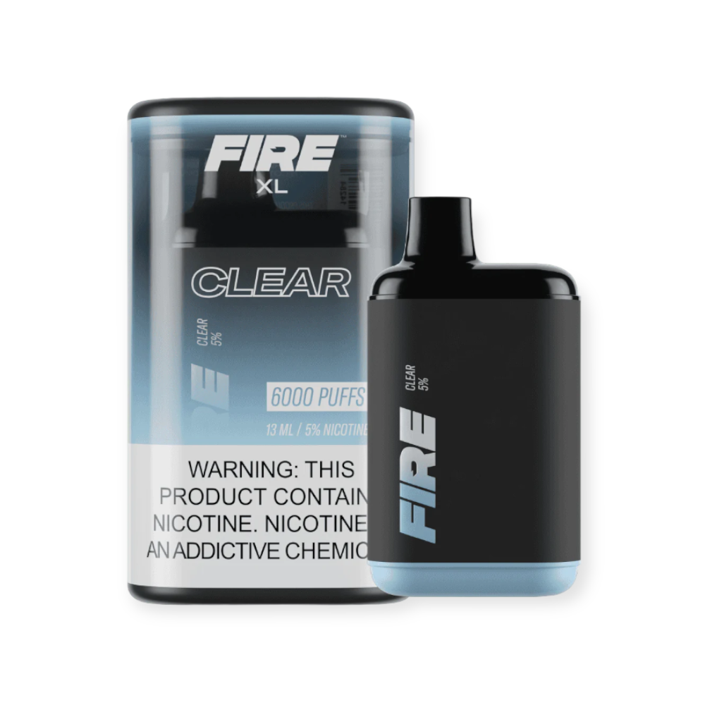 FIRE XL 5% NIC 6000 PUFFS DISPOSABLE - CLEAR
