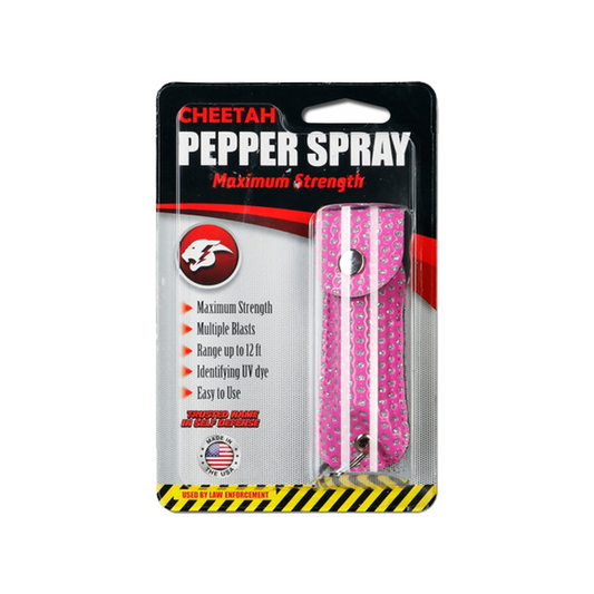 CHEETAH PEPPER SPRAY - PINK BLING