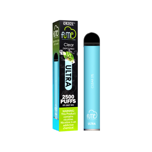 FUME ULTRA 5% SALT NIC DISPOSABLE - CLEAR