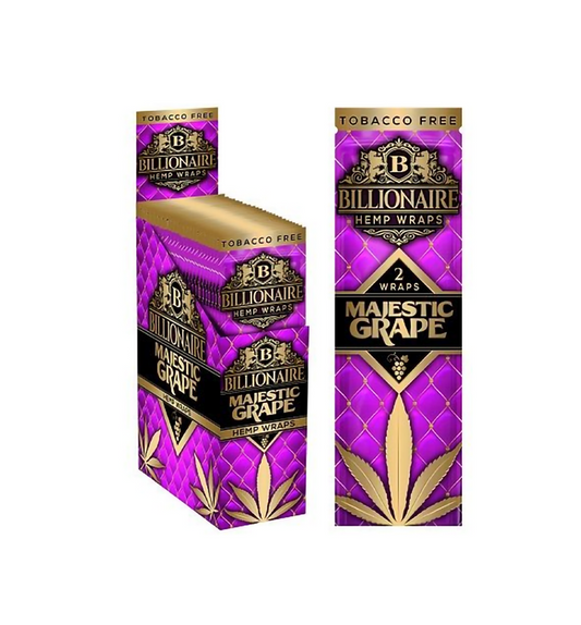 BILLIONAIRE CIGAR HEMP WRAPS - MAJESTIC GRAPE