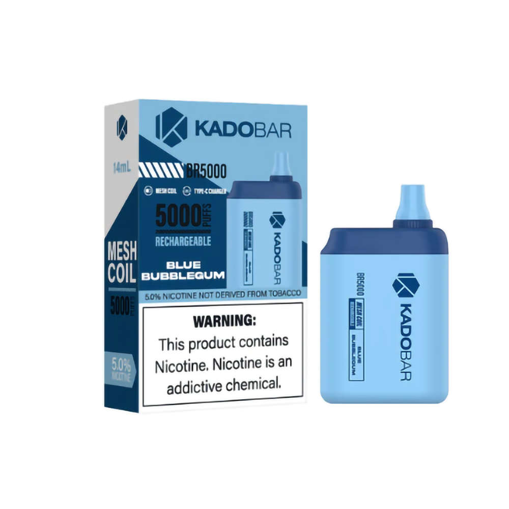 KADO BAR 5% 5000 PUFFS DISPOSABLE - BLUE BUBBLEGUM