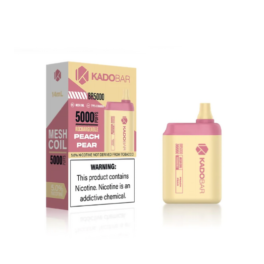 KADO BAR 5% 5000 PUFFS DISPOSABLE - PEACH PEAR