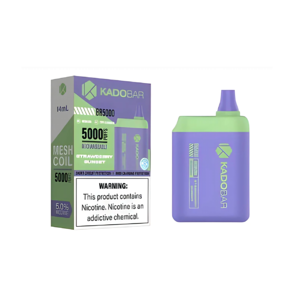 KADO BAR 5% 5000 PUFFS DISPOSABLE - STRAWBERRY SUNSET