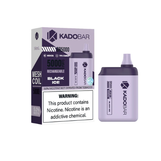 KADO BAR 5% 5000 PUFFS DISPOSABLE - BLACK ICE