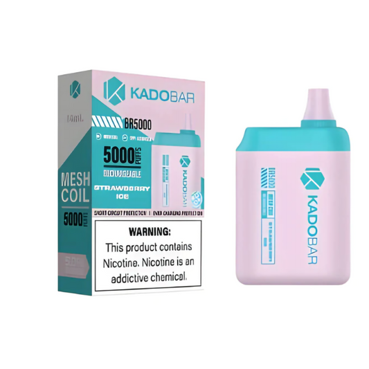 KADO BAR 5% 5000 PUFFS DISPOSABLE - STRAWBERRY ICE